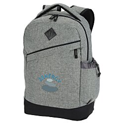 Custom Graphite Slim 15-inch Laptop Backpack - Embroidered