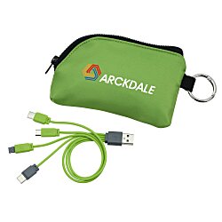Custom Solstice Zip Around Charging Cable Pouch