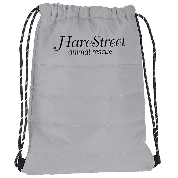 Custom Puffy Quilted Drawstring Bag - Closeout
