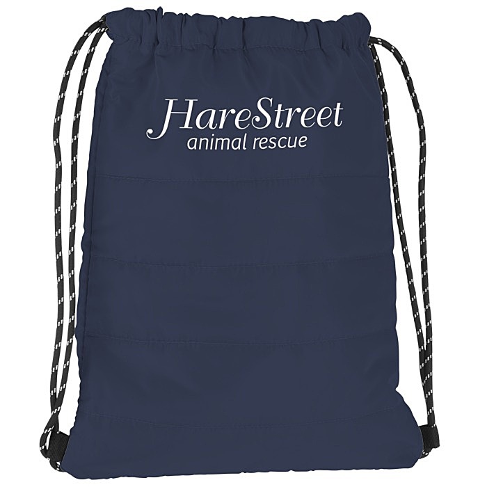 Custom Puffy Quilted Drawstring Bag - Closeout