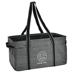 Custom Three Pocket Heathered Utility Tote
