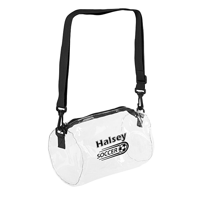 Custom Seymour Clear Barrel Bag - Closeout