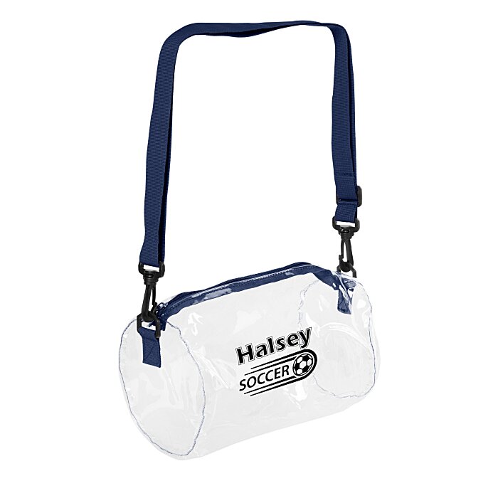 Custom Seymour Clear Barrel Bag - Closeout