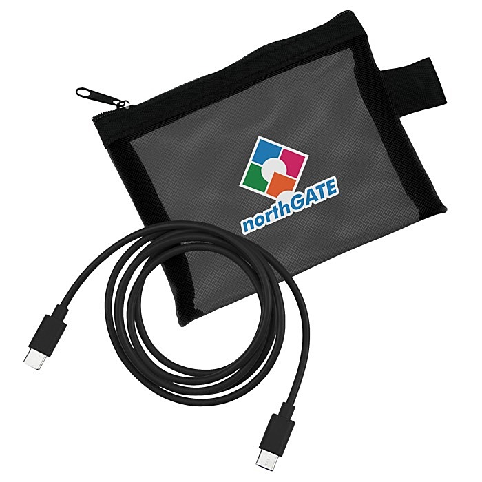 Custom Mesh Charging Cable Pouch
