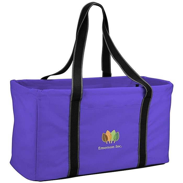 Custom Front Pocket Utility Tote - Embroidered