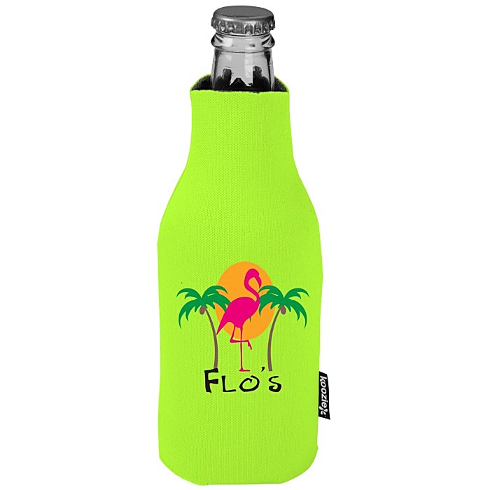 Custom Zip-Up Bottle Koozie® Cooler