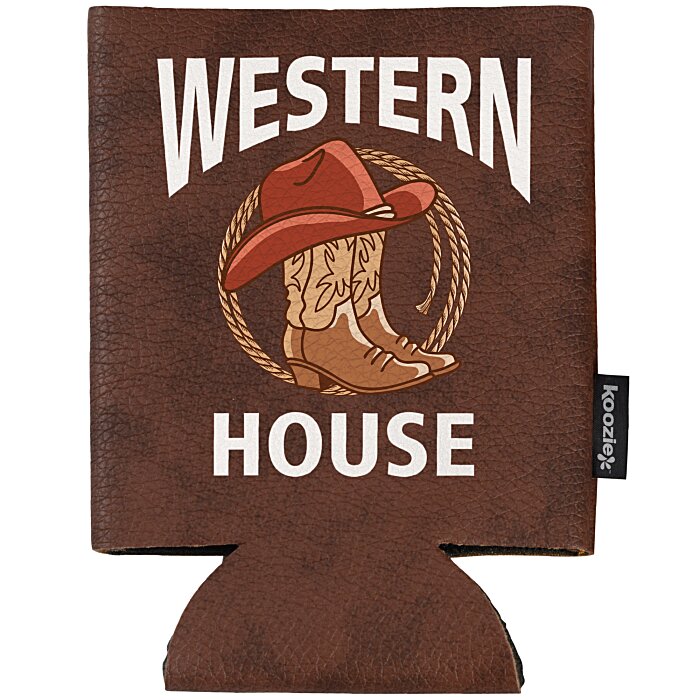 Custom Koozie® Leather-Like Can Cooler