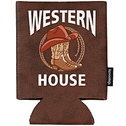 Custom Koozie® Leather-Like Can Cooler