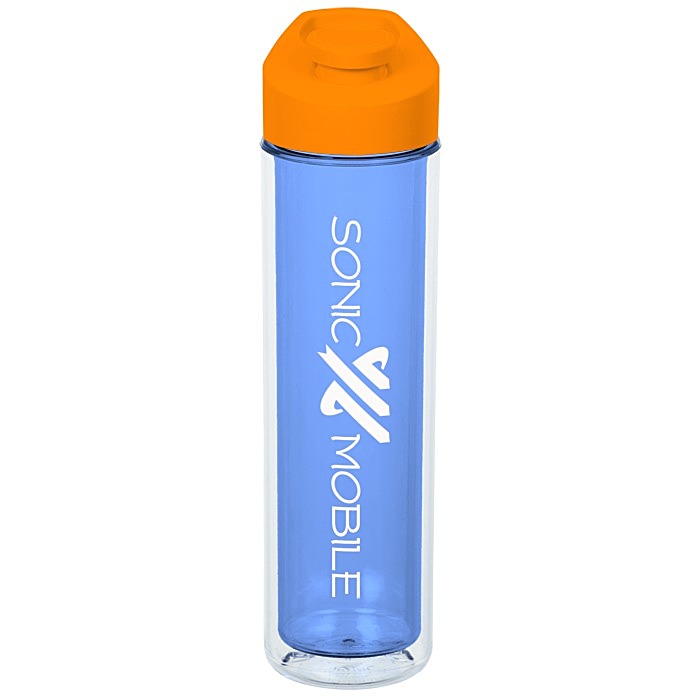 Custom Chiller Insulated Bottle with Flip Carry Lid - 16 oz