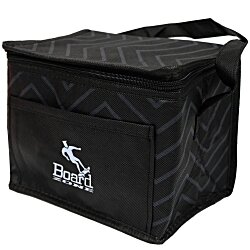 Custom Tonal Zig Zag Accent Lunch Cooler - 24 hr
