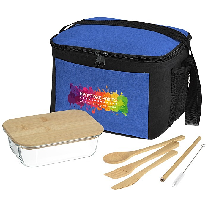 Custom Ridge Line Cooler with Glass Container Lunch Set