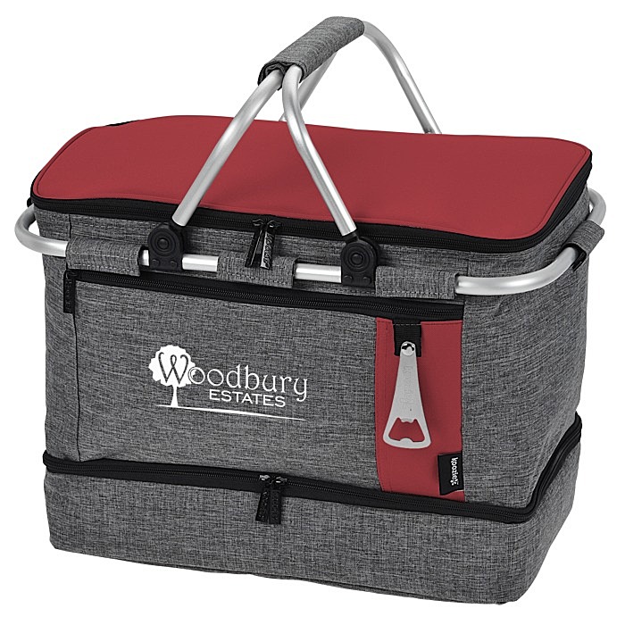 Custom Koozie® Collapsible Jumbo Picnic Basket - Closeout
