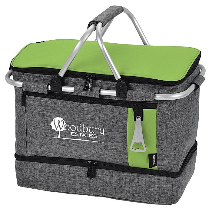 Custom Koozie® Collapsible Jumbo Picnic Basket - Closeout