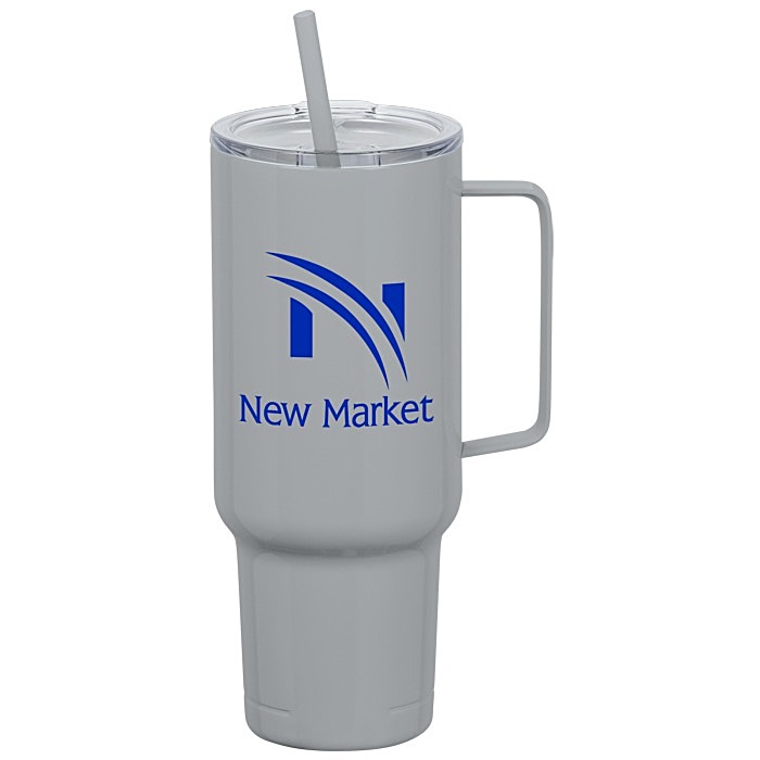 Custom Koozie® Big Vacuum Mug with Straw - 40 oz
