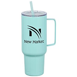 Custom Koozie® Big Vacuum Mug with Straw - 40 oz
