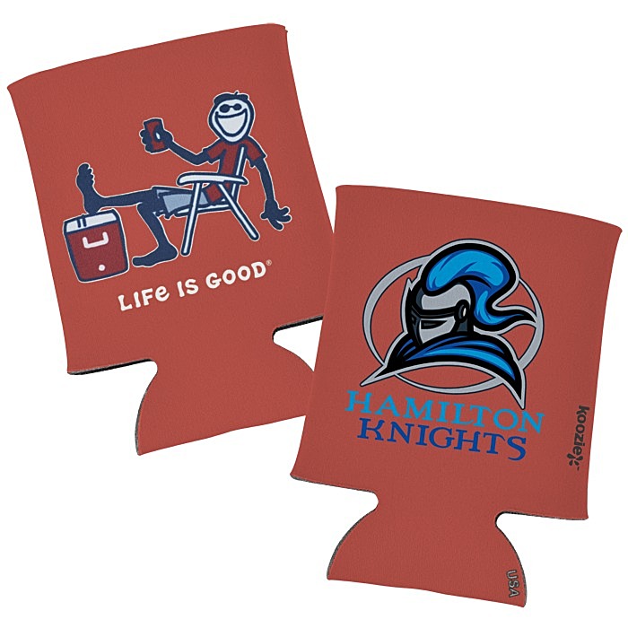 Custom Life is Good Koozie® Can Cooler - Full Colour - Cooler