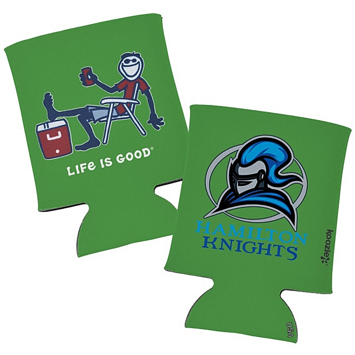 Custom Life is Good Koozie® Can Cooler - Full Colour - Cooler