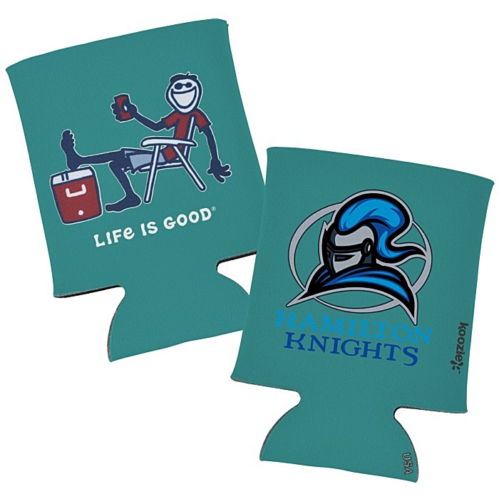 Custom Life is Good Koozie® Can Cooler - Full Colour - Cooler
