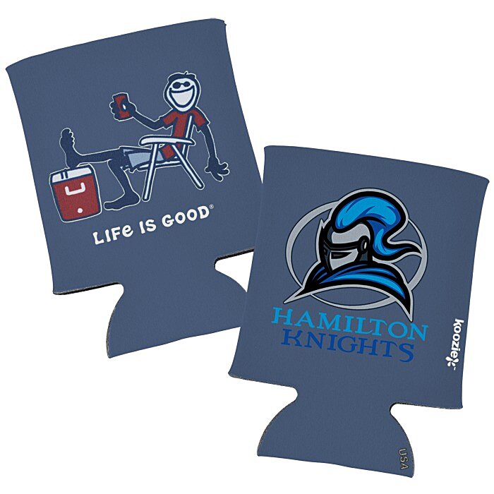 Custom Life is Good Koozie® Can Cooler - Full Colour - Cooler