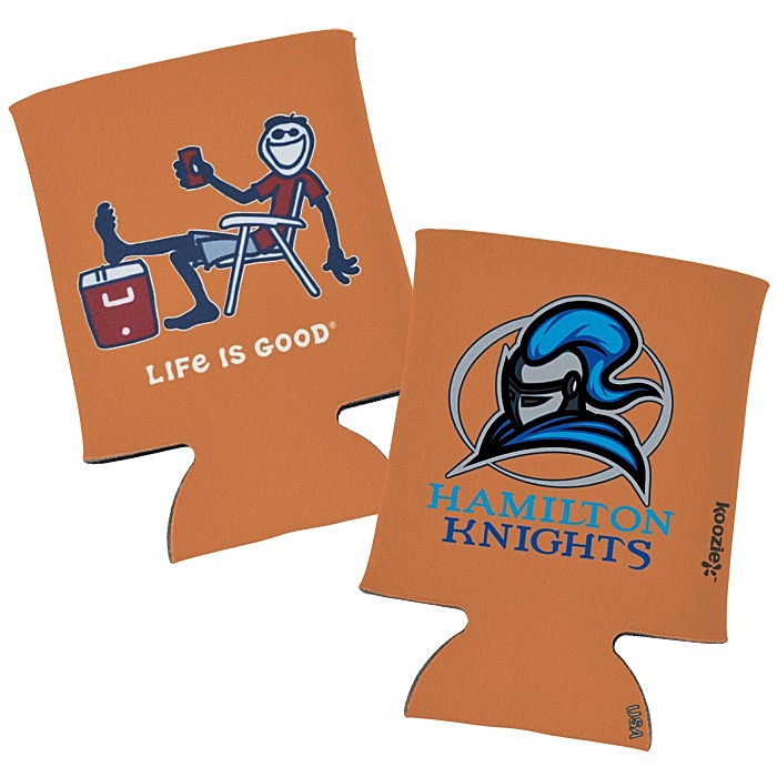 Custom Life is Good Koozie® Can Cooler - Full Colour - Cooler