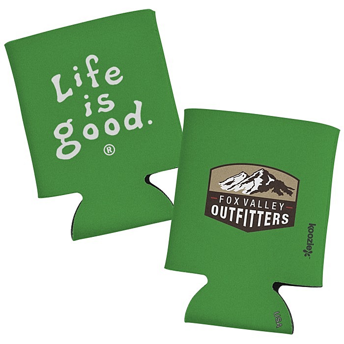 Custom Life is Good Koozie® Can Cooler - Full Colour - LIG