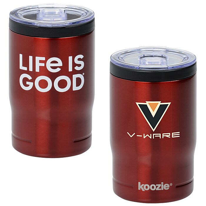 Custom Life is Good Koozie® Vacuum Insulator Tumbler – 11 oz - Full Colour