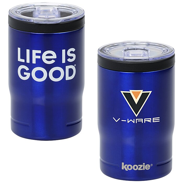 Custom Life is Good Koozie® Vacuum Insulator Tumbler – 11 oz - Full Colour