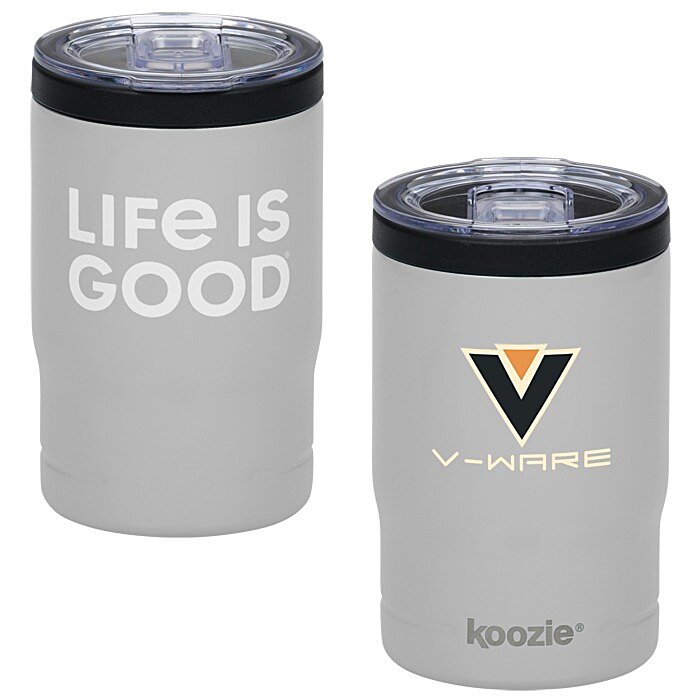 Custom Life is Good Koozie® Vacuum Insulator Tumbler – 11 oz - Full Colour