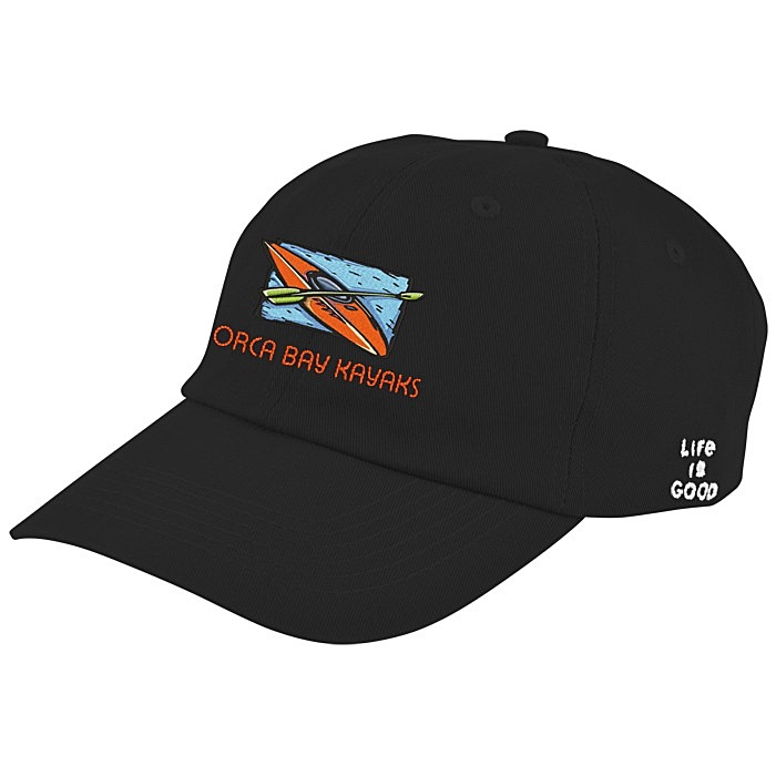Custom Life is Good Relaxed Twill Koozie® Cap - Embroidered