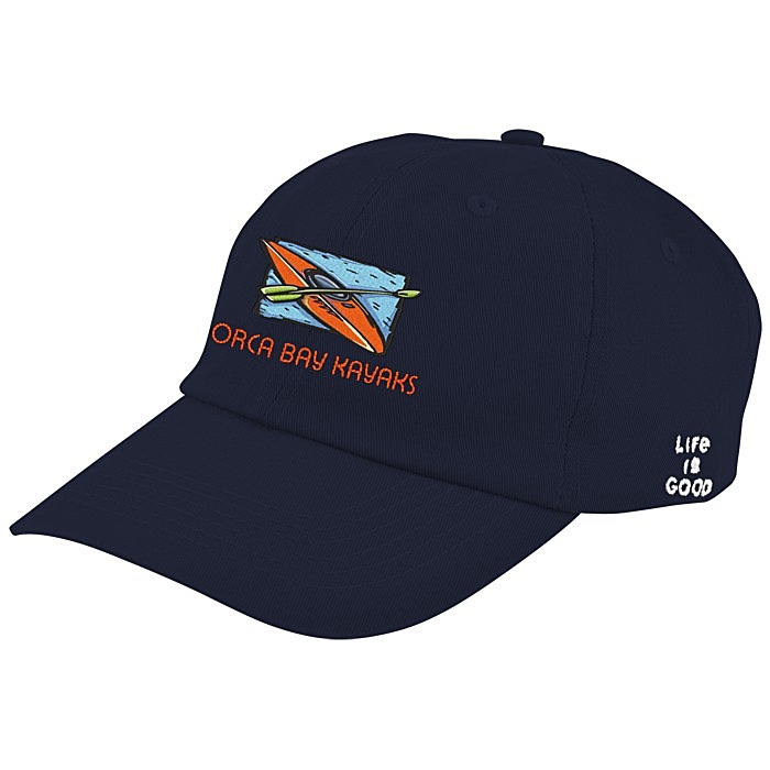 Custom Life is Good Relaxed Twill Koozie® Cap - Embroidered