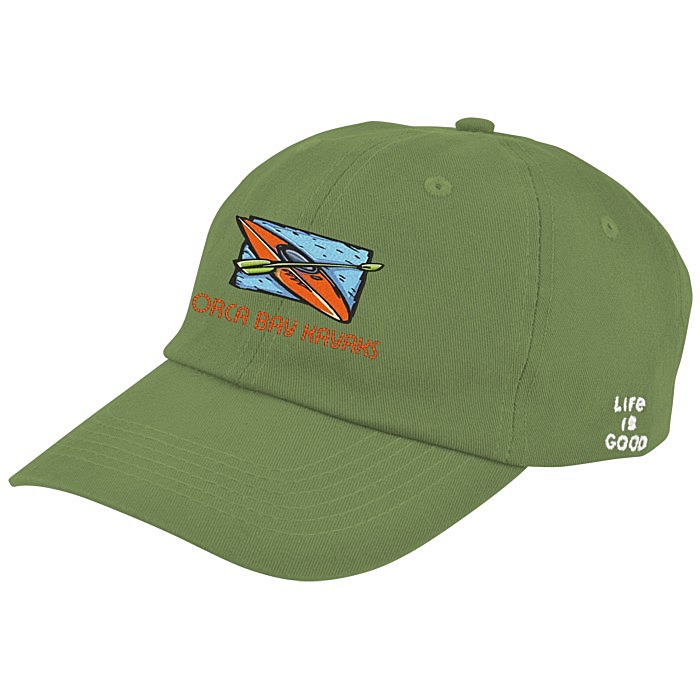 Custom Life is Good Relaxed Twill Koozie® Cap - Embroidered