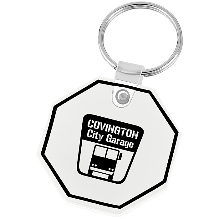 Custom Stop Sign Soft Keychain - Opaque