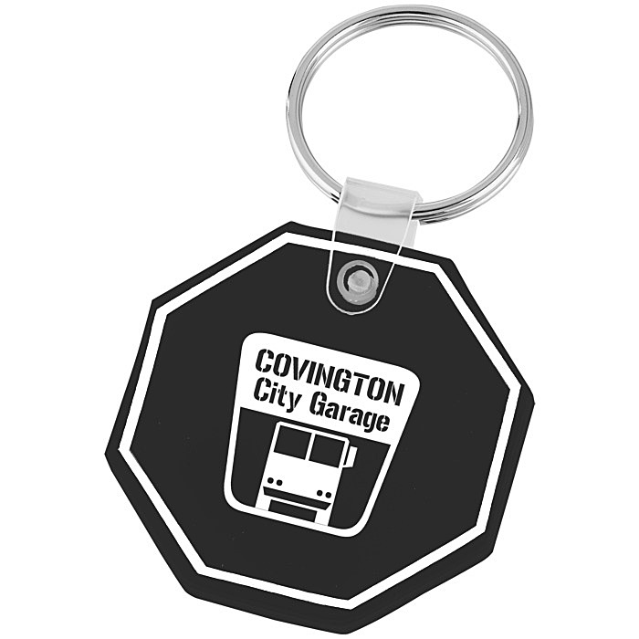Custom Stop Sign Soft Keychain - Opaque
