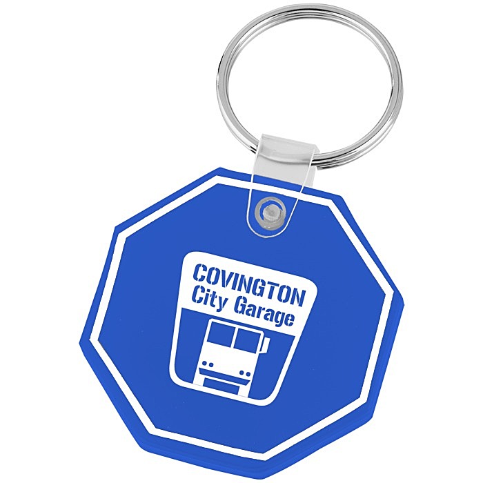 Custom Stop Sign Soft Keychain - Opaque