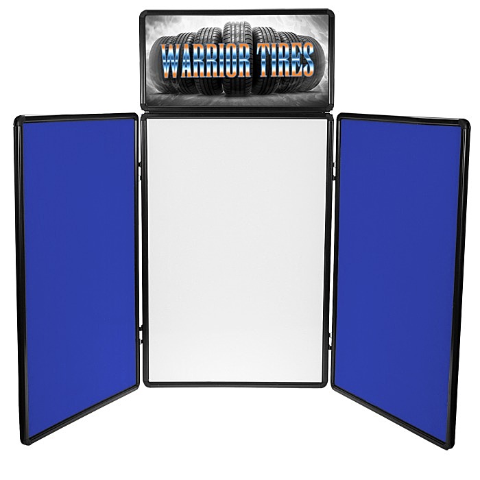 Custom Show N Write Tabletop Display - 6 feet - Header