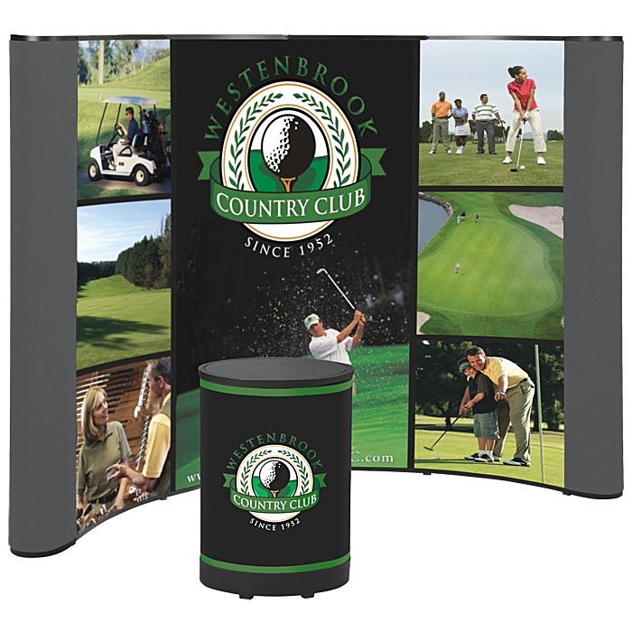 Custom Deluxe 10-foot Pop-Up Floor Display - Mural Centre