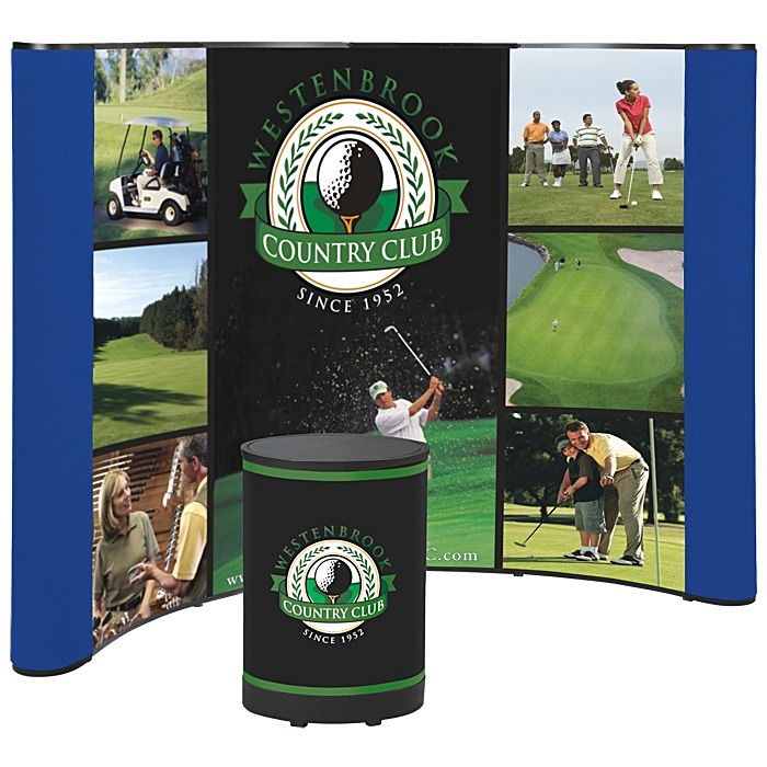 Custom Deluxe 10-foot Pop-Up Floor Display - Mural Centre