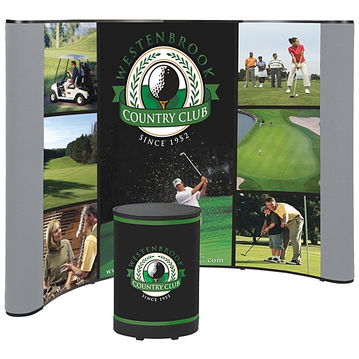 Custom Deluxe 10-foot Pop-Up Floor Display - Mural Centre