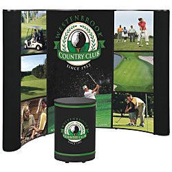 Custom Deluxe 10-foot Pop-Up Floor Display - Mural Centre