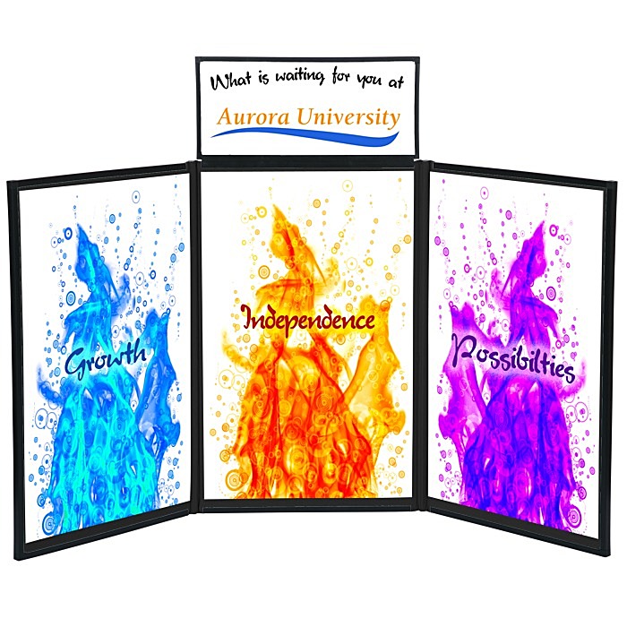 Custom Fold N Go Tabletop Display - 4 feet - Full Colour