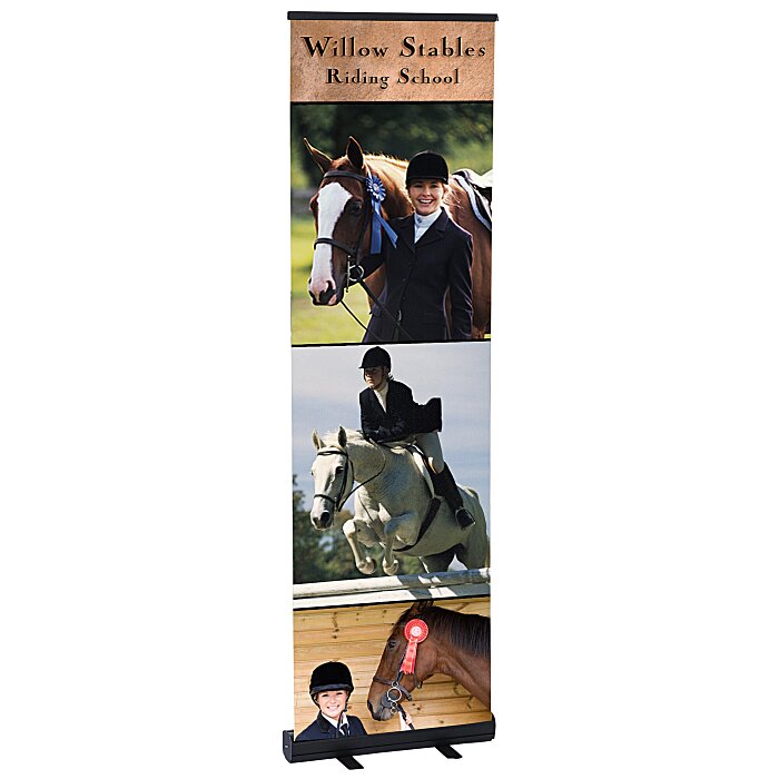 Custom Economy Retractable Banner Display - 24 inches