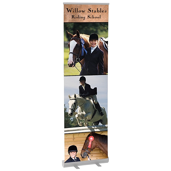 Custom Economy Retractable Banner Display - 24 inches