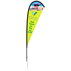 Custom Outdoor Sail Sign - 8 feet - One Sided