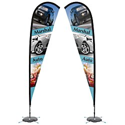 Custom Indoor Sail Sign - 11 feet - Two Sided