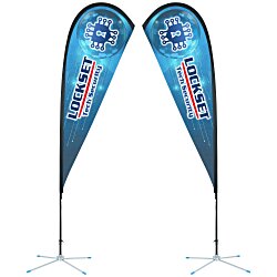Custom Indoor Sail Sign - 8 feet - Two Sided