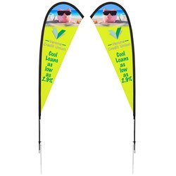 Custom Outdoor Sail Sign - 8 feet - Two Sided
