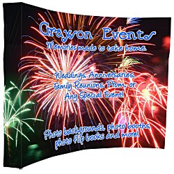 Custom Splash Curved Floor Display - 9 feet - Wrap Graphics
