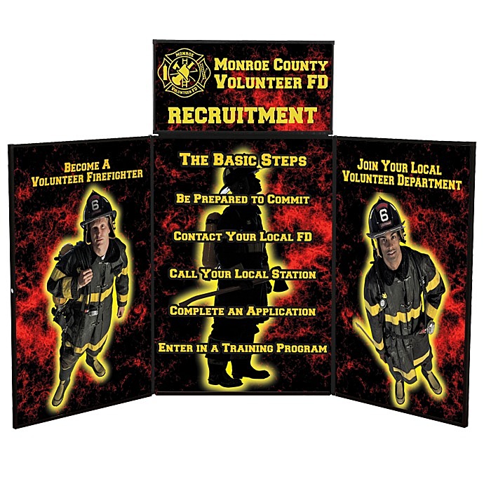 Custom Fold N Go Tabletop Display - 6 feet - Full Colour