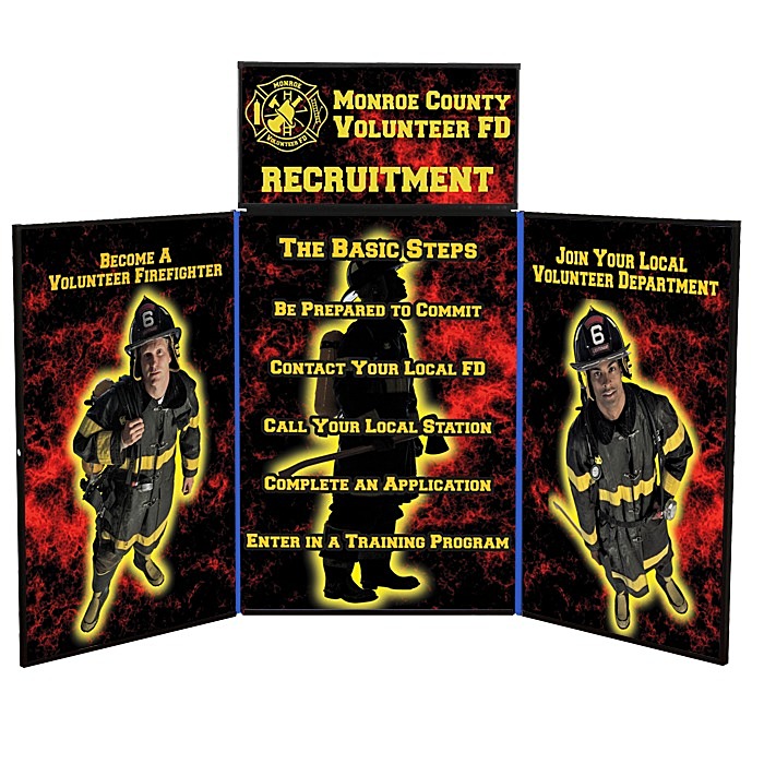 Custom Fold N Go Tabletop Display - 6 feet - Full Colour