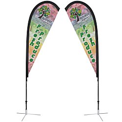Custom Indoor Sail Sign - 6 feet - Two Sided